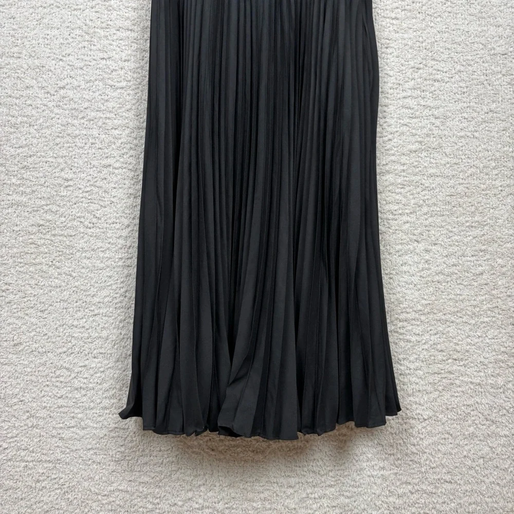 Grace Karin Dress Womens 2XL Black Sleeveless Wrap V-Neck A-Line Midi Fit Flared